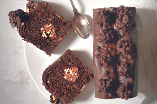 cake au chocolat coeur en rose des sables