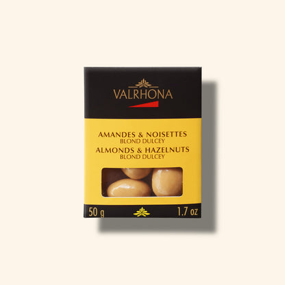 Pack 50g d'amandes et noisettes au chocolat blond Dlucey 