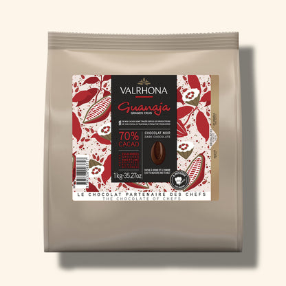 packaging chocolat à patisser guanaja 1 kg valrhona 