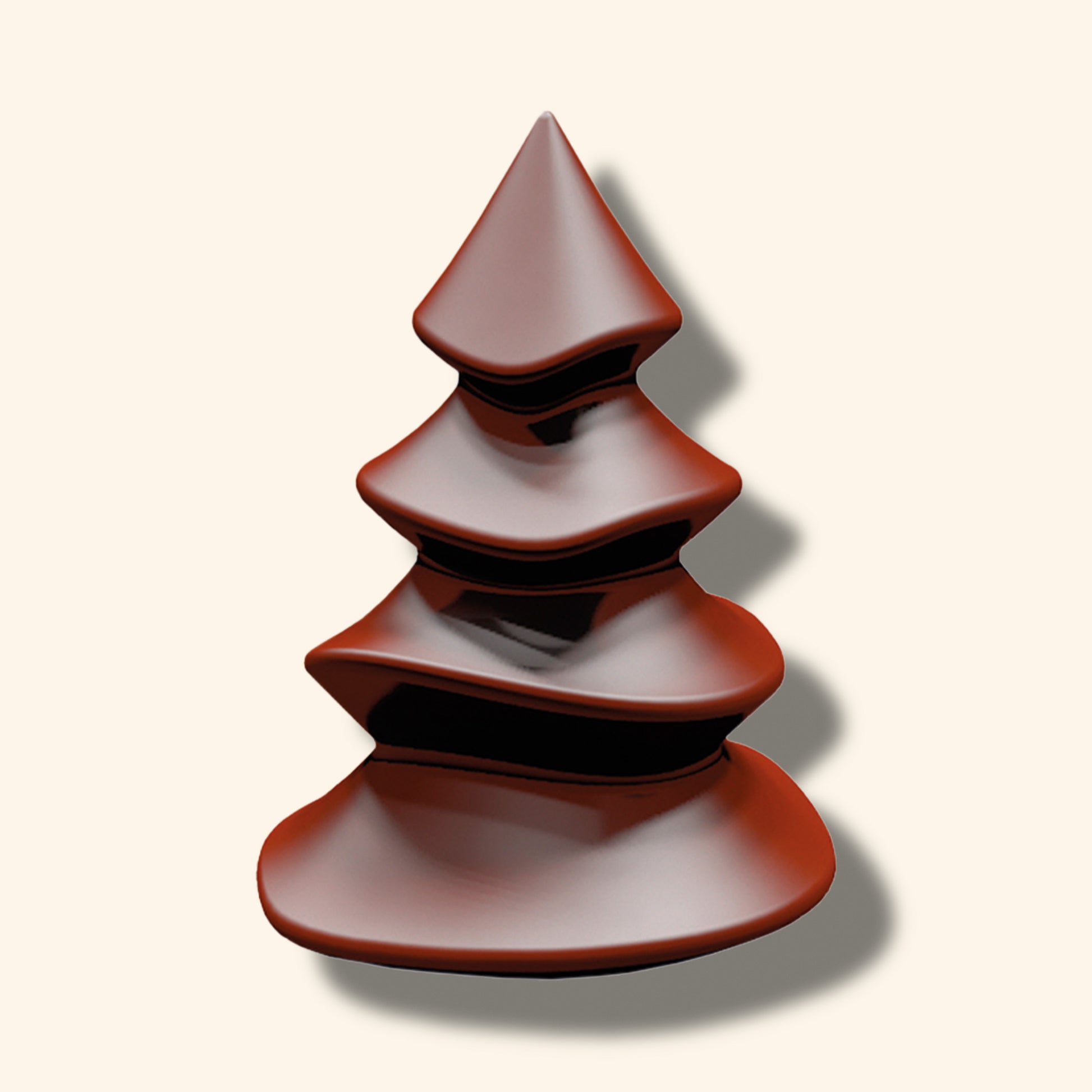 Sapin en chocolat noir 