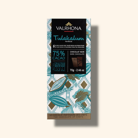 packaging tablette de chocolat noir tulakalum valrhona