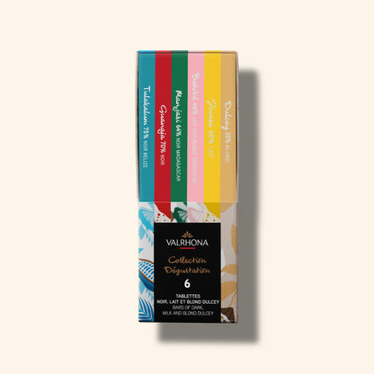 Coffret de 6 tablettes de chocolat Valrhona 