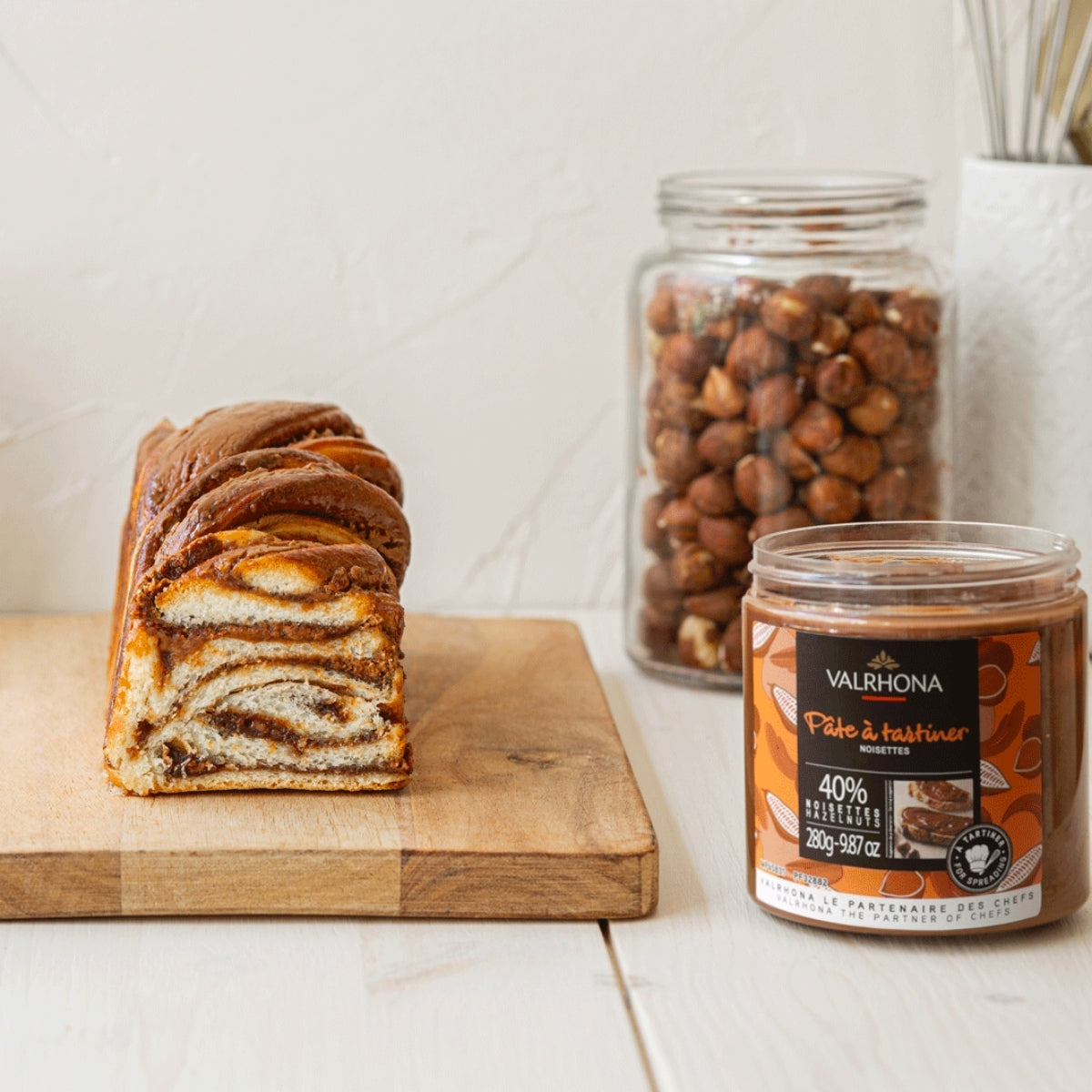 Babka à la pâte à tartiner aux noisettes 