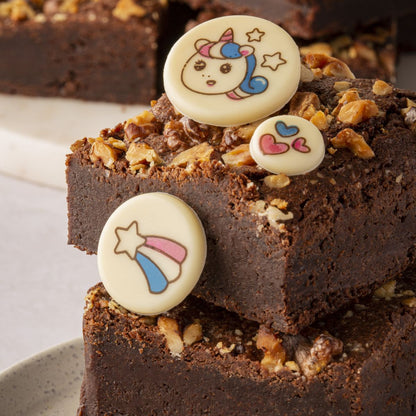 Brownie avec décors Licorne - Chocolatree 