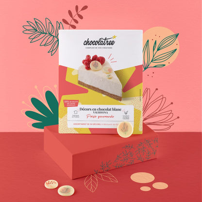 Packaging de face décors fleurs - Chocolatree