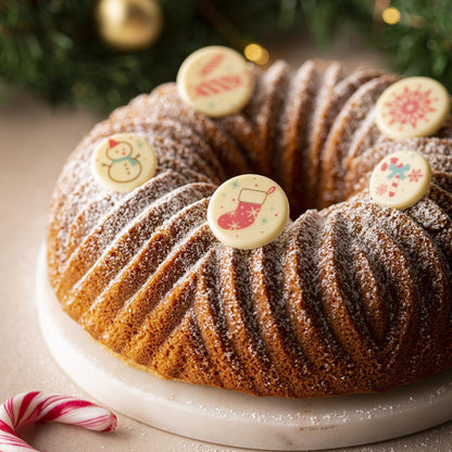 Cake de Noël avec décor Chocolatree